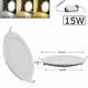 Recessed Led Panel Lights Lighting 6w 9w 12w 15w 18w 24w Ceiling Lamps Fixtures