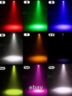 SHEHDS 6PCS LED Stage Light 18x18w RGBWA UV Par Lighting DMX DJ Disco KTV