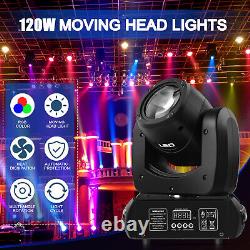 U`king 100W LED Moving Head Light RGBW 8Gobo Beam Spot Stage Lights DJ Disco DMX