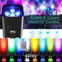 108w Batterie Led Par Lumière Sans Fil DMX App Remote Dj Disco Wedding Stage Light