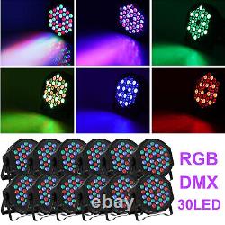 10PCS 36 LED Par Projecteur de Scène RGB DMX Faisceau Disco Éclairage Mural avec Télécommande