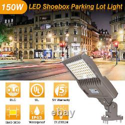 150w Led Parking Lot Light Commercial Outdoor Shoebox Street Lighting Fixation Us