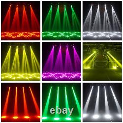 2x 150W RGBW LED Moving Head Light DMX Scène DJ Éclairage à faisceau Prism Gobo 8 facettes
