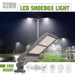 320w Led Parking Lot Street Shoebox Light 45000lumens Commercial Street Lighting