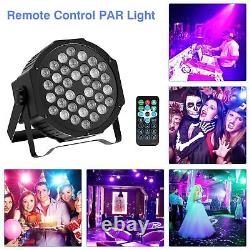 4PCS 36 LED Par lumière DMX RGBW Party Disco DJ Lumière de scène Strobe avec sac à main + support