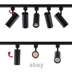 6 Pack 16.5w Led Track Lighting Heads Compatible Avec H Type 4000k Nw Black