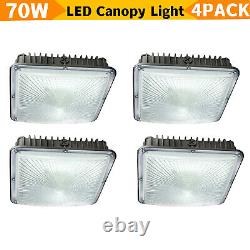 70w Gas Station Led Canopy Lights Installation Garage Parking Lot Éclairage Commercial