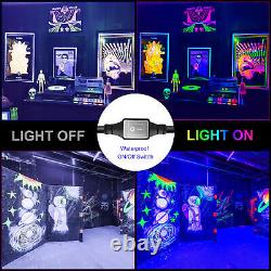 80w Uv Led Wall Winder Black Light Bar Pour Glow Party Paint Aquarium 4-pack
