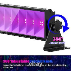 80w Uv Led Wall Winder Black Light Bar Pour Glow Party Paint Aquarium 4-pack