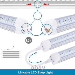 8ft Luminaire de magasin à LED Linkable, Tube LED intégré de 8 pieds pour ampoules lumineuses T8