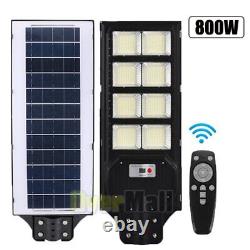 9900000lm Commercial Solar Street Light Wall Outdoor Dusk-to-dawn Road Lamp+pole