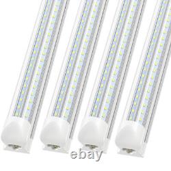 Ampoule LED T8 8FT 72W Lumière de magasin LED 6500K Lumière blanche Bureau Entrepôt Lumière US