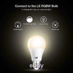 Ampoule Led Rgbw E26 E27 Lampe Variable À Changement De Couleur Avec Lot De Télécommande