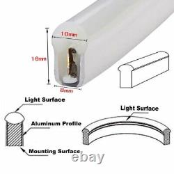 Bande lumineuse LED néon flexible étanche DC 12V RGB 5050 80LEDs/m pour tube de lampe DIY