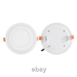 Double Couleur Blanc + Rvb Led Ventilateurs De Plafond De Lumière Encastré Panneau De Lumière Encastré Spot Lampe