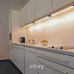 Éclairage LED sous les armoires de cuisine 1FT 5000K Lumières d'étagère de comptoir Kit de lumière de 12''