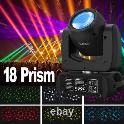 Éclairage de scène à tête mobile 150W 18 Prisme LED faisceau RGBW 8 Gobo DMX DJ Lumière de fête
