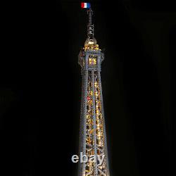 Ensemble de lumières LED LocoLee pour le kit d'éclairage de la Tour Eiffel Lego 10307 avec télécommande