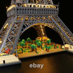 Ensemble de lumières LED LocoLee pour le kit d'éclairage de la Tour Eiffel Lego 10307 avec télécommande