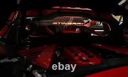 Glow Plate C8 Corvette Accessoires Intérieur Moteur Led Éclairage Stingray Texte