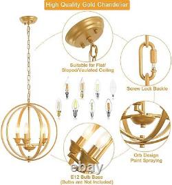 Gold Lustre Laiton Moderne Lampe Pendentif Globe Light Fixture Kitchen Us