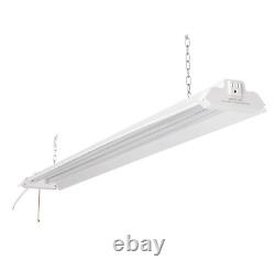 Honeywell 5000 Lumen 4' Lumière d'atelier en métal à LED, finition blanche, lot de 4