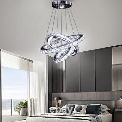 Lampe De Pendentif En Cristal Moderne Luminaire De Plafond Rond Led