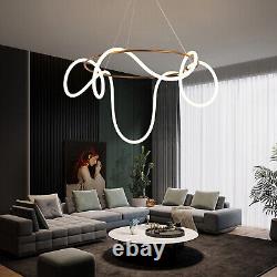 Lampe de Plafond LED Ligne Suspendue Lumière Pendentif Lustre Moderne Éclairage Fixe