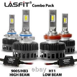 Lasfit H11 9005 Phares Led High Low Beam Ampoule 16000lm Bright Light Plug Play