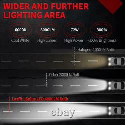Lasfit H13 9008 Ampoules Led Phare Hi/lo Beam 6000k Super Bright Ls Plus Série