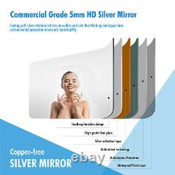 Led Iighted Salle De Bain Miroir Mural Vanity Touch Dimmable Grands Miroirs
