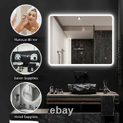 Led Ligthted Salle De Bain Miroir Vanity Maquillage Anti-fog Dimmable Grands Miroirs Ip44