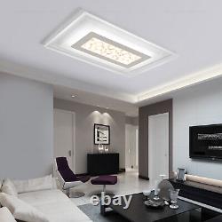 Led Plafond Lumière Square Lustre Pendentif Lampe Moderne Eclairage Fixture Remote
