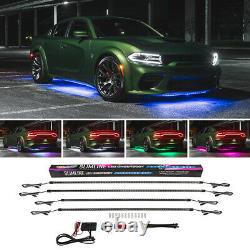 Ledglow Multi-color Slimline Underglow Car Led Neon Lights Kit Avec 300 Leds