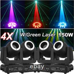 Lumière à tête mobile LED de 150W RGBW Gobo Beam pour scène DJ Disco Party DMX Spot Lighting