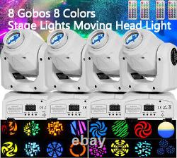 Lumière de scène à tête mobile 120W RGBW Gobo LED DMX Beam Club Disco DJ Éclairage de fête