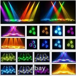 Lumière de tête mobile LED 120W RGBW Gobo Beam Stage DJ Light Disco DMX Spot Lighting