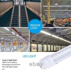 Lumière de tube LED HO R17d 8FT 90W en forme de V à base rotative HO 8' Ampoules LED Shop Lamp