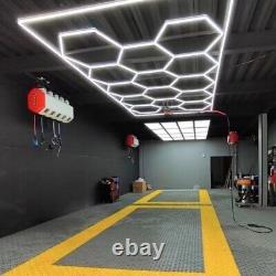 Lumières de garage en forme d'hexagone à LED Honeycomb pour salle de détail showroom bureau HEX 60k Lumens