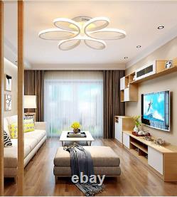 Luminaire de plafond LED moderne à intensité réglable avec télécommande, lumière de plafond ronde.