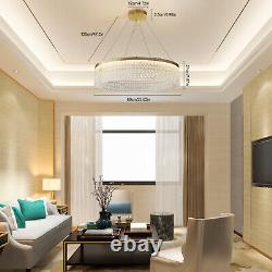 Lustre de plafond en verre moderne avec éclairage LED suspendu, monté encastré