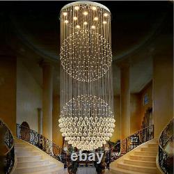 Lustre en cristal K9 de gouttes de pluie de luxe moderne avec 5 LED pour l'éclairage de la maison et les lampes de plafond.