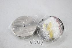 Lustre moderne à 6 lumières réglables avec globes transparents en argent.