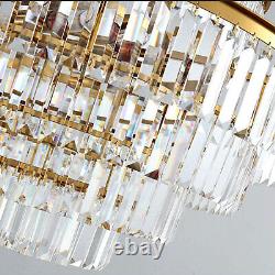 Lustre moderne rond en cristal avec pendentif, plafonnier LED, lampe d'éclairage, appareil d'éclairage