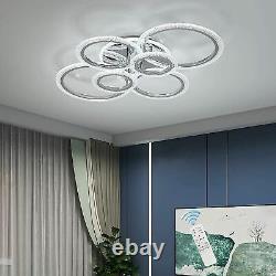 Moderne Plafond Lumière Led Lampe Acrylique Chambre À Coucher Salon Dimmable Chandelier
