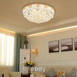 Nouvelle lampe de plafond moderne en cristal à LED Chandelier Montage encastré Lampe d'éclairage
