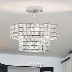 Pendentif Light Kitchen Island Light Lighting Fixture Crystal Chandelier Silver Black Us