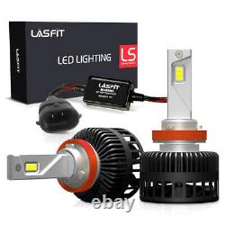 Phares Led Lasfit H11 Ampoule À Faisceau Bas 8000lm 6000k Super Bright Ls Plus Série