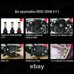 Pour Toyota Highlander 2014-2019 6x Led Phares + Ampoules De Brouillard Combo Kit 6500k