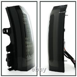 S'adapte 2015-2020 Gmc Yukon XL Glossy Black Smoke Tail Lampes De Frein L+r